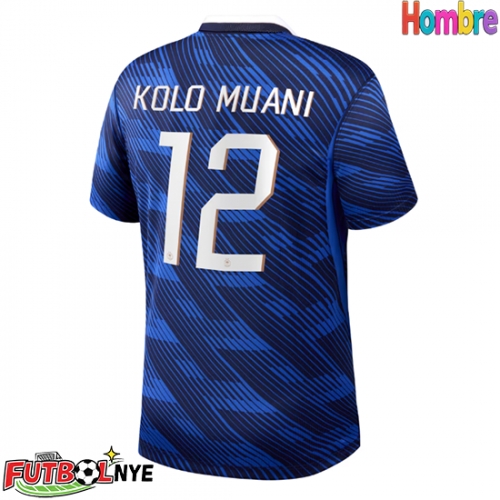 Camiseta Francia Randal Kolo Muani #12 Primera Equipación Mundial 2026 manga corta